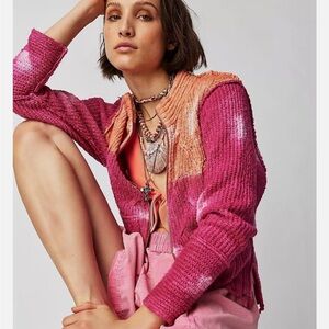 Free People Horizon Linen cardigan NWT